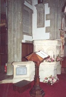 Bonchurch : St Boniface (new) Church Pulpit War Memorial