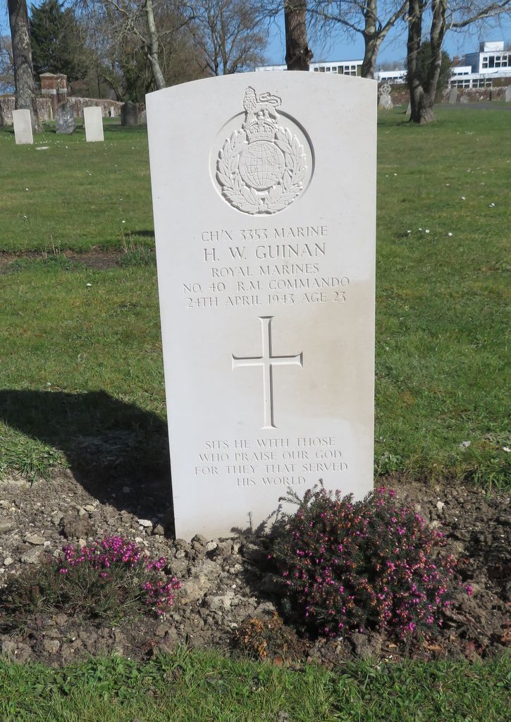 Parkhurst Military Cemetery : H W Guinan
