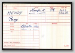 Medal Index Card