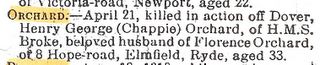 IWCP 5 May 1917 H G Orchard