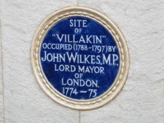 Sandown : John Wilkes, MP plaque