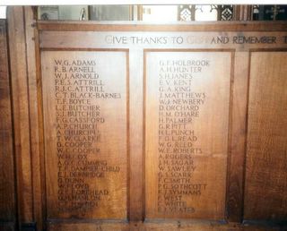 Sandown St John's Church War memorial