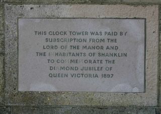Shanklin : Victoria Diamond Jubilee Clock tower