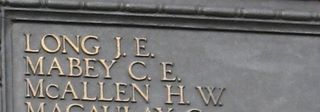 Tower Hill Memorial : C E Mabey