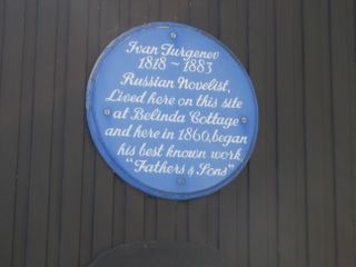 Ventnor : Ivan Turgenev visit plaque