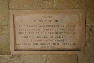 Wroxall St John's : H C Millett memorial